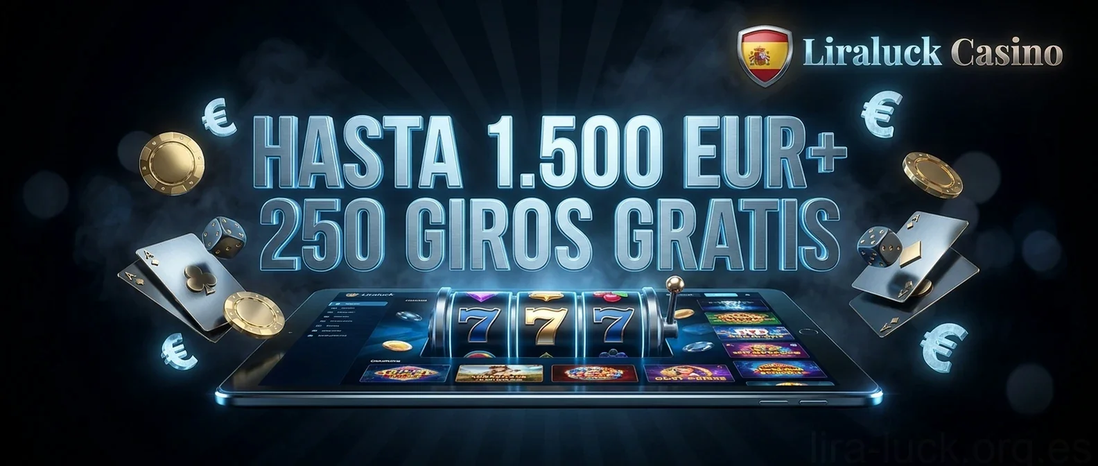 HASTA 1.500 EUR+ 250 GIROS GRATIS
